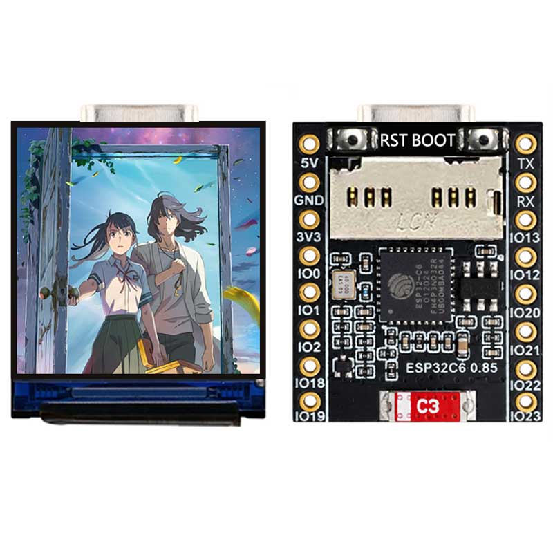 ESP32 C6 0.85 Inch 128X128 IPS - Esp32 Wifi Bluetooth Module ulasan dan harga