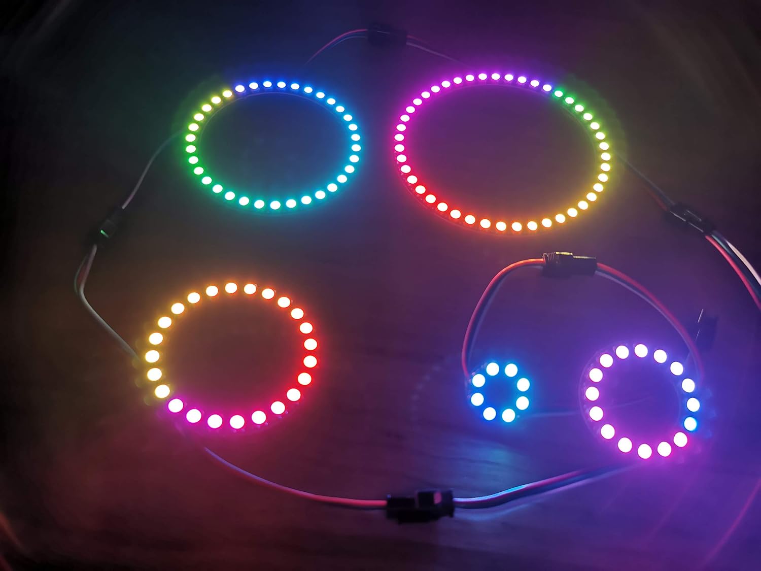 24 RGB LED Rings 24 X WS2812B  - Esp8266 Nodemcu ulasan dan harga