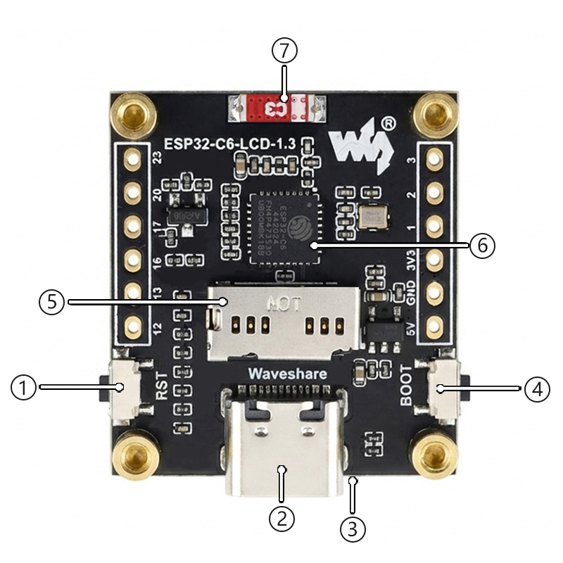 ESP32-C6 LCD Development Board - Espressif Esp32 ulasan dan harga