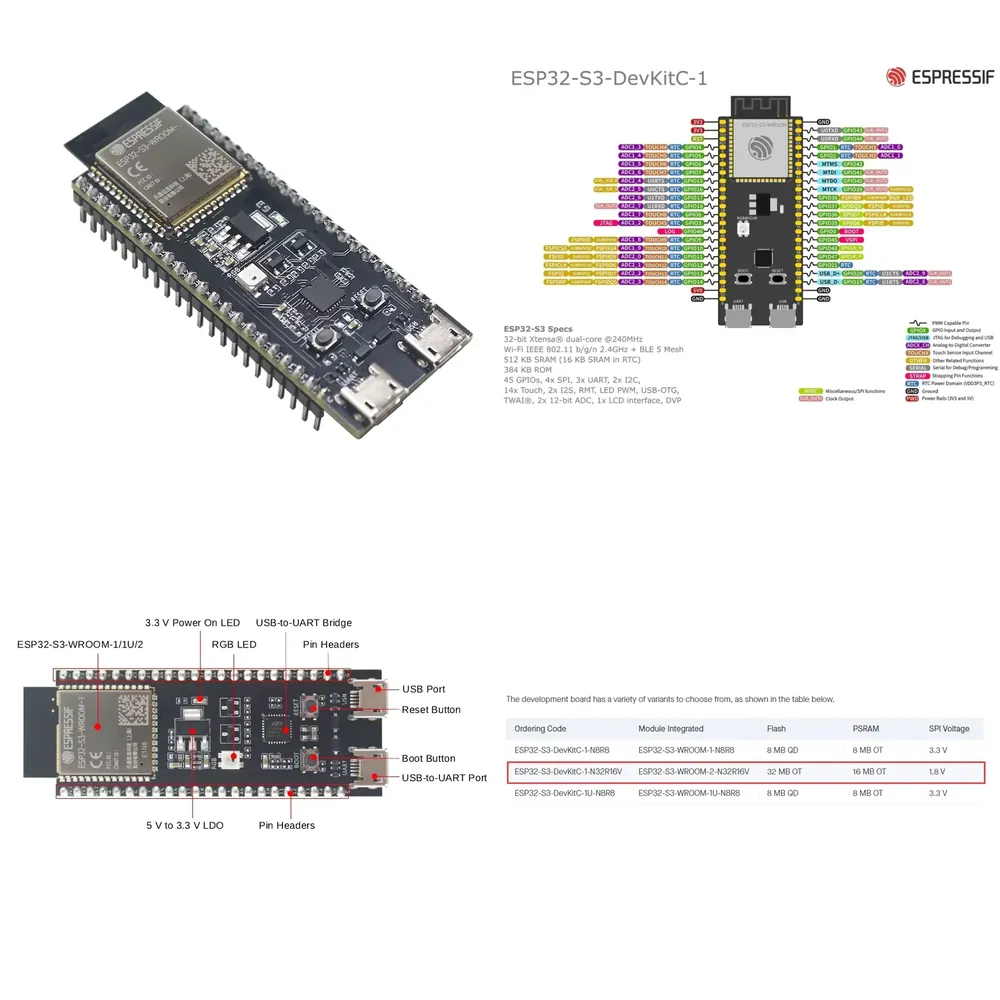 Espressif ESP32-S3-DevKitC-1 D - Esp32 ulasan dan harga