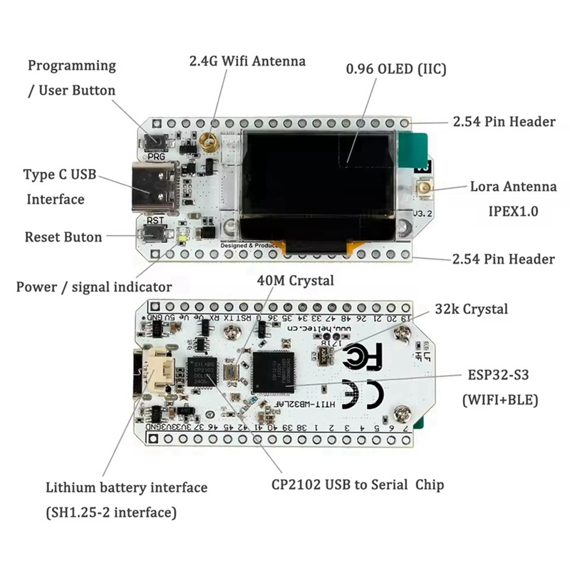Heltec LoRa32 V3 863-928MHZ ES - Esp32 ulasan dan harga