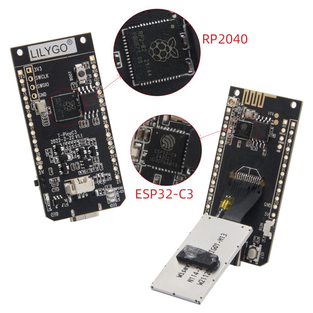 LILYGO® T-PicoC3 PicoPro 1.14- - Esp32 C6 ulasan dan harga