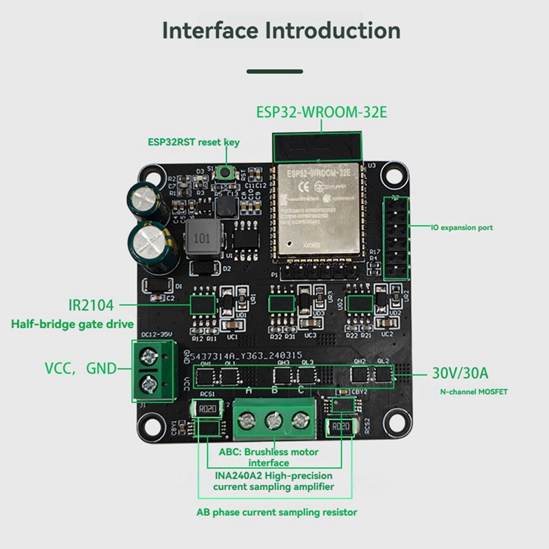 SimpleFOC High-Power ESP32 20A - Esp32 Uart Module ulasan dan harga